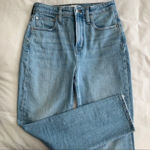 Madewell curvy perfect vintage jeans